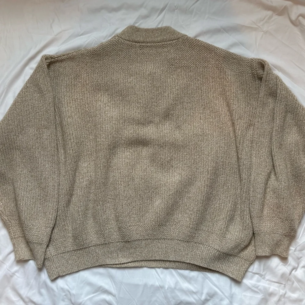 Cabela's Granola Brown Grandpacore Chunky Knit Fisherman Hunting Men’s Sweater